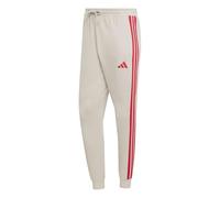 Adidas Pantaloni Uomo Essential Three Stripes French Terry Wonder Alumina/Pure Ruby S