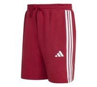 adidas Homme Essential Three Stripes French Terry Short, Active Maroon/White, M