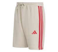 adidas Homme Essential Three Stripes French Terry Short, Wonder Alumina/Pure Ruby, XL