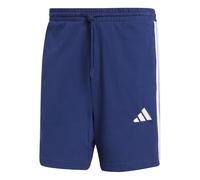 adidas Uomo Essential Three Stripes Single Jersey Short 7IN, Dark Blue/White, M