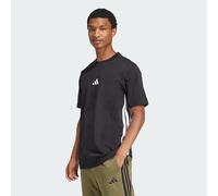 Adidas Homme Essential Three Stripes Single Jersey Tee, Black/White, S