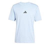 Adidas Homme Essential Three Stripes Single Jersey Tee, Glow Blue/Black, XXL