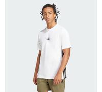 Adidas T-shirt 3 Stripes Single Jersey Tee Uomo Bianco/Nero Taglia L