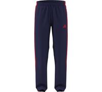 adidas Homme Essentials 3 Stripes Woven Open Hem Trackpants, Mystery Ink/Pure Ruby/Pure Ruby/Pure Ruby, M Short
