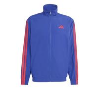 adidas Homme Essentials 3-Stripes Woven Tracktop, Mystery Ink/Pure Ruby/Pure Ruby/Pure Ruby, XL