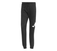 adidas Uomo Essentials Big Logo Fleece Pant Cuffed, Black/White, M