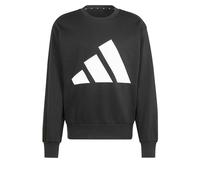 adidas Homme Essentials Big Logo Fleece Sweatshirt, Black/White, XXL