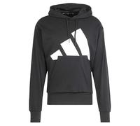 adidas Uomo Essentials Big Logo French Terry Hoodie, Black/White, XXL