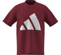 adidas Homme Essentials Big Logo Single Jersey Tee, Active Maroon/White, L