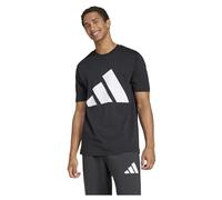adidas Homme Essentials Big Logo Single Jersey Tee, Black/White, S