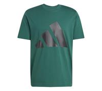 adidas Homme Essentials Big Logo Single Jersey Tee, Collegiate Green/Black, M