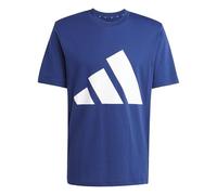 adidas Homme Essentials Big Logo Single Jersey Tee, Dark Blue/White, XS