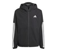 adidas Homme Essentials CLIMAPROOF 3 Stripes Hooded Jackets, black, L