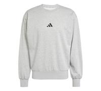 adidas Uomo Essentials FEELCOZY French Terry Sweatshirt, Medium Grey Heather/Black, XL