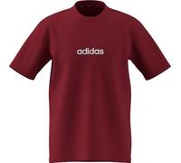 adidas Homme Essentials Linear Single Jersey Tee, Active Maroon/White, XL