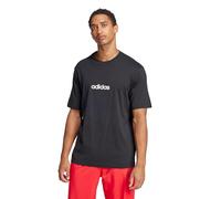 Adidas Homme Essentials Linear Single Jersey Tee, Nero/Bianco, L