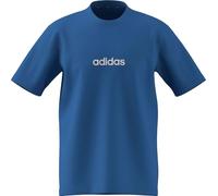 adidas Homme Essentials Linear Single Jersey Tee, Ray Blue/off White, XS