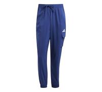 adidas Uomo Essentials Small Logo CARGP Pant, Dark Blue/White, L