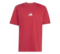 adidas Homme Essentials Small Logo Single Jersey Tee, Active Maroon/White, XL