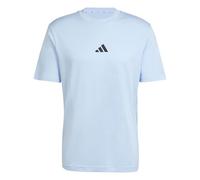 T-shirt adidas Essentials Small Logo Single Jersey manica corta azzurro nero - S