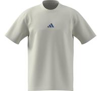adidas Homme Essentials Small Logo Single Jersey Tee, off White/Ray Blue, S