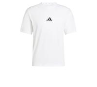 adidas Homme Essentials Small Logo Single Jersey Tee, White/Black, XL