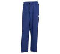 adidas Uomo Essentials Small Logo Woven Open Hem Pants, Dark Blue/White, M