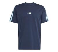 adidas Homme Essentials Three Stripes Single Jersey Tee, Night Navy/Icey Blue/Icey Blue/Icey Blue, L