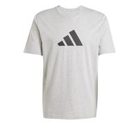 adidas Homme Future Icons Three Bar Tee, Medium Grey Heather, M