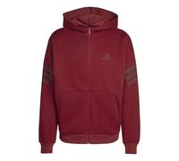 adidas Homme Future Icons Three Stripes Full-Zip Hoodie, Active Maroon, M
