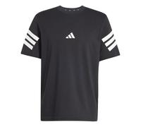 T-shirt adidas Future Icons 3 Stripes manica corta nero puro bianco - S