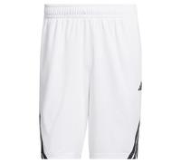 adidas Homme Legends 3-Stripes Basketball Shorts, White/Black, XXL 5 inch