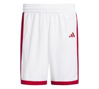 adidas Homme Mens Pulse Speed Bball Short, White/Team Power Red, S