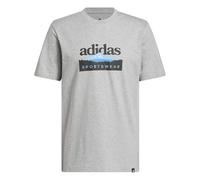 adidas Homme Sportsman Mountain Graphic T-Shirt, Medium Grey Heather, 4XL
