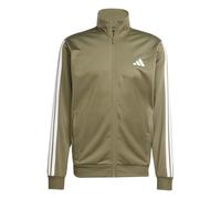 adidas Homme SPORTSWEAR BASIC 3 STRIPES TRICOT TRACKSUIT, olive strata/white, L