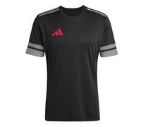 adidas Uomo SQUADRA25 Jersey Short Sleeve, Black/Team Grey Four/Pure Ruby, L
