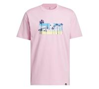 adidas Homme Summer Sunset Graphic T-Shirt, True Pink, 4XL