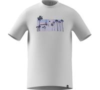adidas Homme Summer Sunset Graphic T-Shirt, White, 4XL