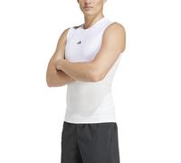 Adidas Techfit Compression Training Sleeveless T-shirt Bianco S / Regular Uomo