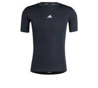 T-shirt adidas TECHFIT Compression manica corta nero puro bianco - XL