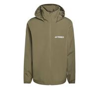 adidas performance - Multi Essentials 2L - Giacca da pioggia color oliva strata-Verde L