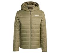 adidas Homme Terrex Multi Essentials CLIMAWARM Insulated Hooded Jacket, Olive Strata, XS