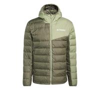adidas Homme Terrex Multi Light Down CLIMAWARM Hooded Jacket, olive strata/tent green, L