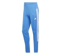 adidas Homme Workout Essentials all-Set 3-Stripes Knit Pant, Ray Blue/White, M
