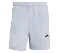 adidas Homme Workout Essentials Base 3 Stripes Woven Short, Halo Silver/Black, S 5 inch