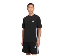 Adidas Workout Essentials Feelready 3 Stripes Short Sleeve T-shirt Nero 2XL Uomo