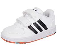 Adidas Hoops 2.0 Cmf I, Scarpe da Ginnastica Unisex - Bambini e Ragazzi, Bianco/Nucleo Nero/Vero Arancio, 25 EU