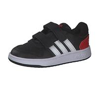 Adidas Hoops 2.0 Cmf I, Scarpe da Ginnastica Unisex - Bambini e Ragazzi, Core Black/White/Vivid Red, 22 EU