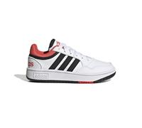 adidas Unisex - Bambini Hoops Shoes, Cloud white/core black/bright red, 38 2/3 EU