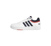 adidas Hoops 3.0 Low Classic Vintage Shoes, Sneakers Uomo, Bianco Ftwr White Legend Ink Vivid Red, 45 1/3 EU